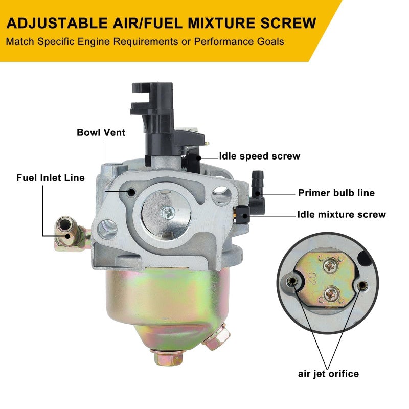 Panari 951-12705 Storm 2410 2620 Carburetor for Troy-Bilt Storm 2410 2420 2620 2690 24'' 26'' 179cc 208cc Craftsman Cub Cadet MTD Snowblower parts Replace 951-14027A 751-10974 31AM62N2711 Carb - Image 3